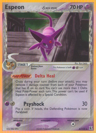 Espeon δ – Delta Species nr 004/113 (Standard)