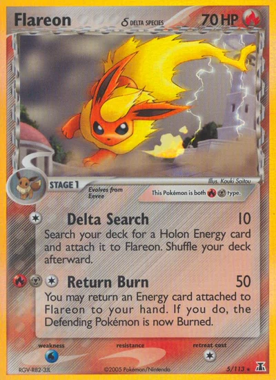 Flareon δ – Delta Species nr 005/113 (Standard)