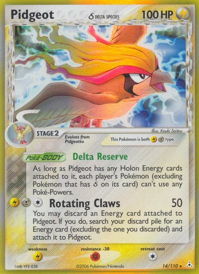 Pidgeot δ – Holon Phantoms nr 014/110 (Standard)
