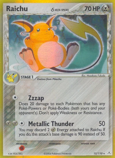Raichu δ – Holon Phantoms nr 015/110 (Standard)