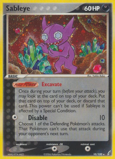 Sableye – Crystal Guardians nr 010/100 (Standard)