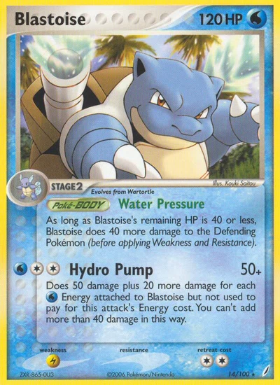 Blastoise – Crystal Guardians nr 014/100 (Standard)