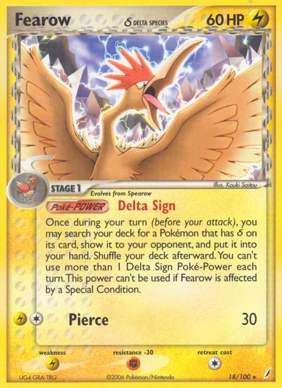 Fearow δ – Crystal Guardians nr 018/100 (Standard)