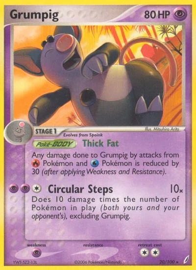 Grumpig – Crystal Guardians nr 020/100 (Standard)