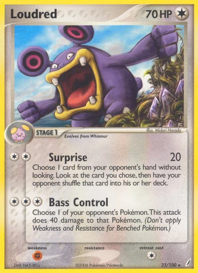 Loudred – Crystal Guardians nr 023/100 (Standard)