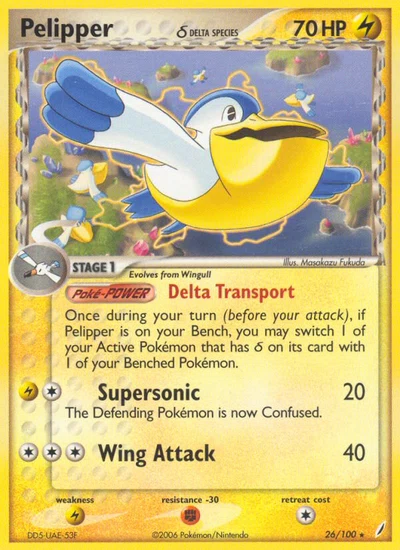 Pelipper δ – Crystal Guardians nr 026/100 (Standard)