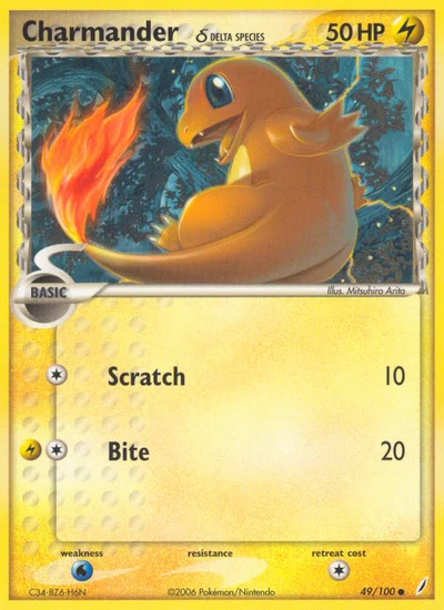 Charmander δ – Crystal Guardians nr 049/100 (Standard)