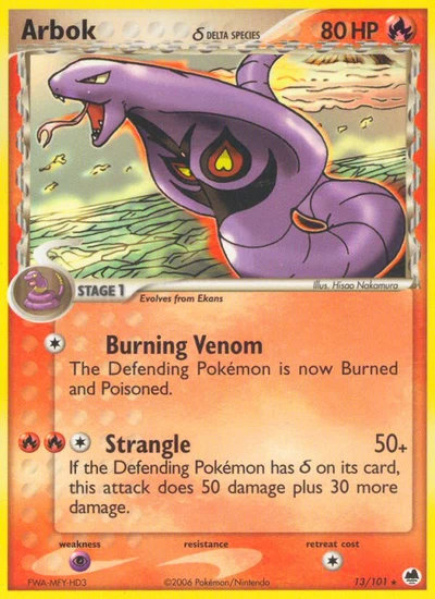 Arbok δ – Dragon Frontiers nr 013/101 (Standard)