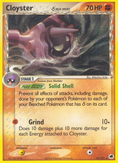 Cloyster δ – Dragon Frontiers nr 014/101 (Standard)