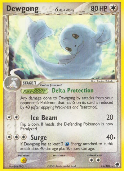 Dewgong δ – Dragon Frontiers nr 015/101 (Standard)