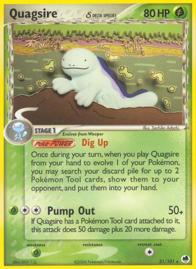 Quagsire δ – Dragon Frontiers nr 021/101 (Standard)