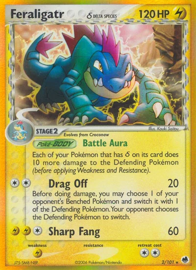 Feraligatr δ – Dragon Frontiers nr 002/101 (Standard)