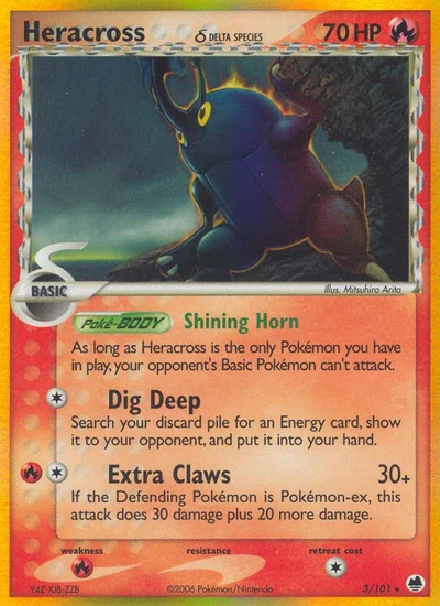Heracross δ – Dragon Frontiers nr 003/101 (Standard)