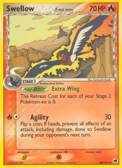 Swellow δ – Dragon Frontiers nr 040/101 (Standard)