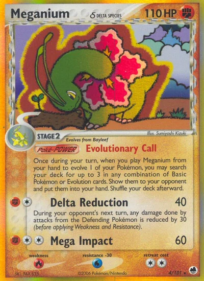 Meganium δ – Dragon Frontiers nr 004/101 (Standard)