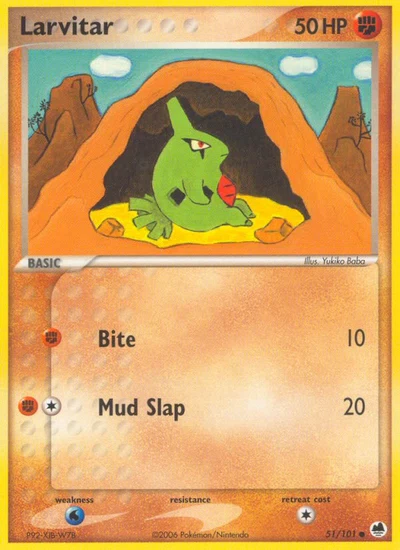 Larvitar – Dragon Frontiers nr 051/101 (Standard)
