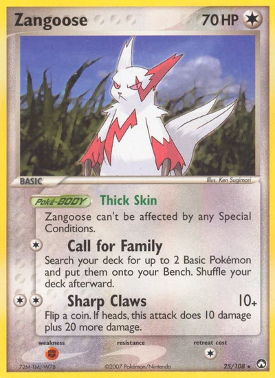 Zangoose – Power Keepers nr 025/108 (Standard)