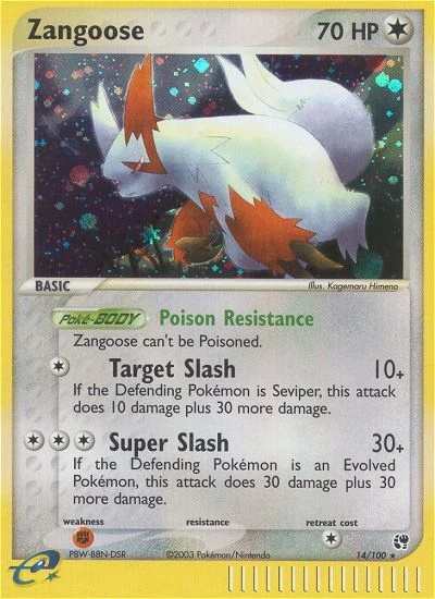 Zangoose – Sandstorm nr 014/100 (Standard)