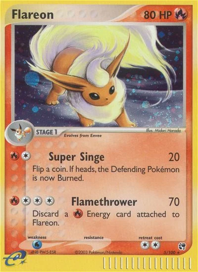 Flareon – Sandstorm nr 005/100 (Standard)