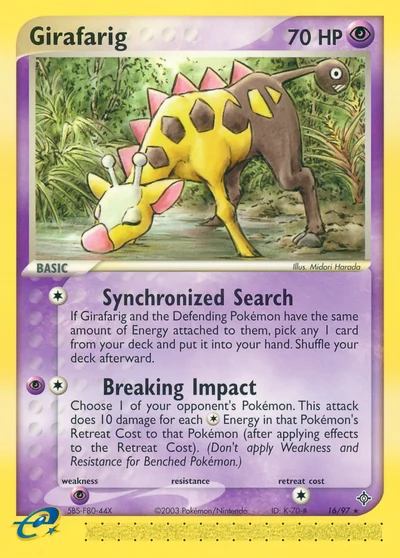 Girafarig – Dragon nr 016/097 (Standard)