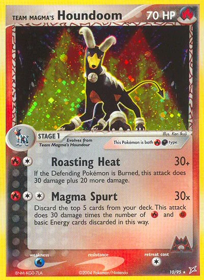 Team Magma's Houndoom – Team Magma vs Team Aqua nr 010/095 (Standard)