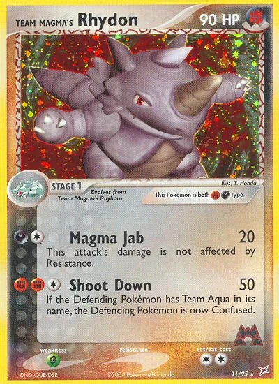 Team Magma's Rhydon – Team Magma vs Team Aqua nr 011/095 (Standard)