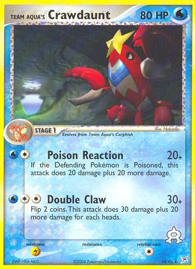 Team Aqua's Crawdaunt – Team Magma vs Team Aqua nr 014/095 (Standard)