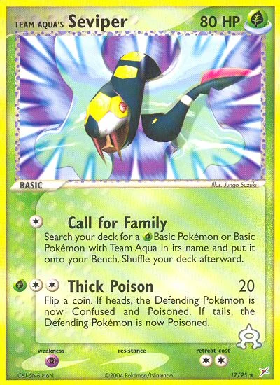 Team Aqua's Seviper – Team Magma vs Team Aqua nr 017/095 (Standard)