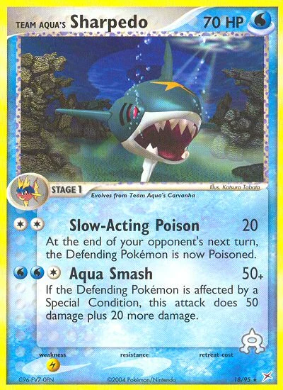Team Aqua's Sharpedo – Team Magma vs Team Aqua nr 018/095 (Standard)