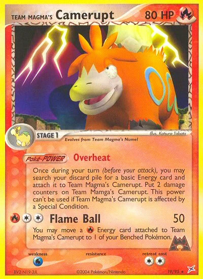 Team Magma's Camerupt – Team Magma vs Team Aqua nr 019/095 (Standard)