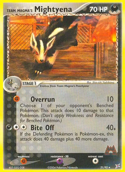 Team Magma's Mightyena – Team Magma vs Team Aqua nr 021/095 (Standard)