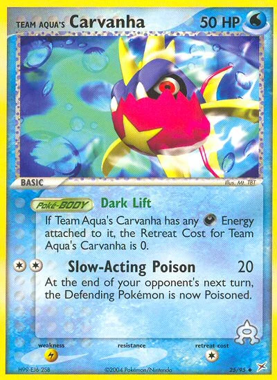 Team Aqua's Carvanha – Team Magma vs Team Aqua nr 025/095 (Standard)