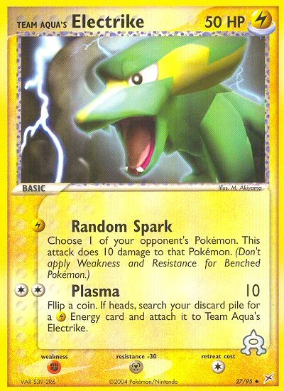 Team Aqua's Electrike – Team Magma vs Team Aqua nr 027/095 (Standard)