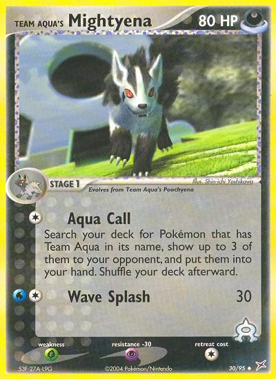 Team Aqua's Mightyena – Team Magma vs Team Aqua nr 030/095 (Standard)