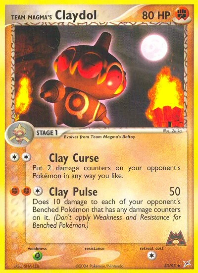 Team Magma's Claydol – Team Magma vs Team Aqua nr 033/095 (Standard)
