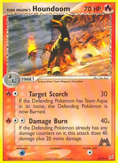 Team Magma's Houndoom – Team Magma vs Team Aqua nr 034/095 (Standard)