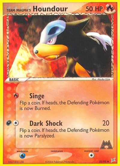 Team Magma's Houndour – Team Magma vs Team Aqua nr 035/095 (Standard)