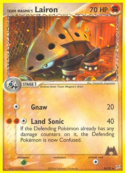 Team Magma's Lairon – Team Magma vs Team Aqua nr 036/095 (Standard)