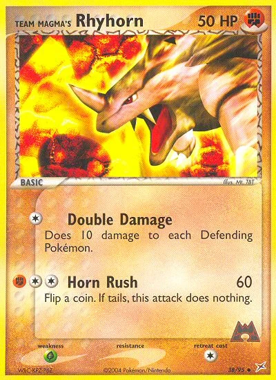Team Magma's Rhyhorn – Team Magma vs Team Aqua nr 038/095 (Standard)