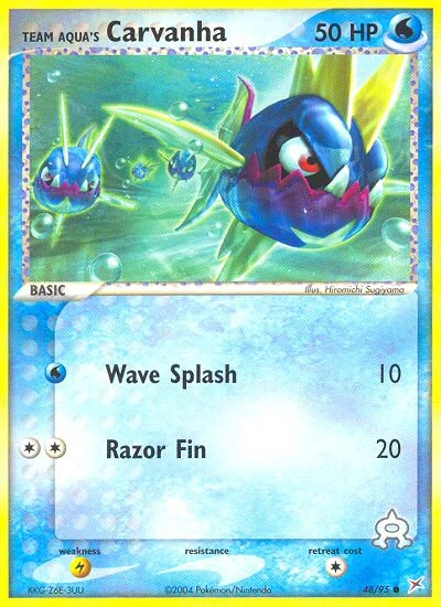Team Aqua's Carvanha – Team Magma vs Team Aqua nr 048/095 (Standard)