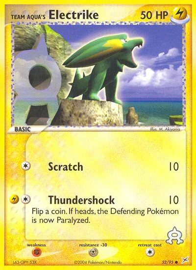 Team Aqua's Electrike – Team Magma vs Team Aqua nr 052/095 (Standard)