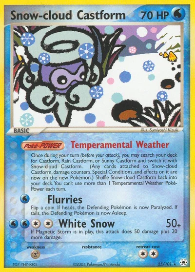 Snow-cloud Castform – Hidden Legends nr 025/101 (Standard)