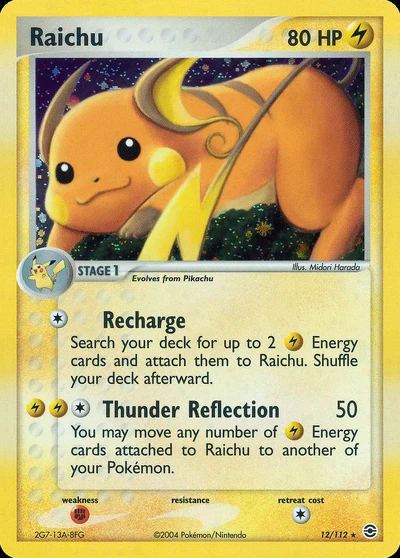 Raichu – FireRed & LeafGreen nr 012/112 (Standard)