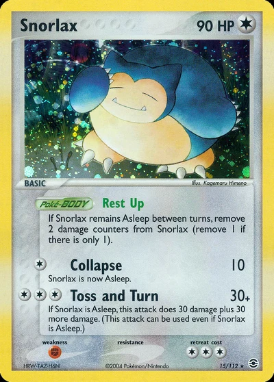 Snorlax – FireRed & LeafGreen nr 015/112 (Standard)