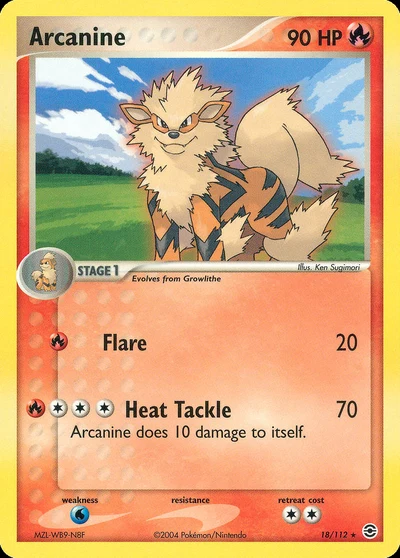 Arcanine – FireRed & LeafGreen nr 018/112 (Standard)
