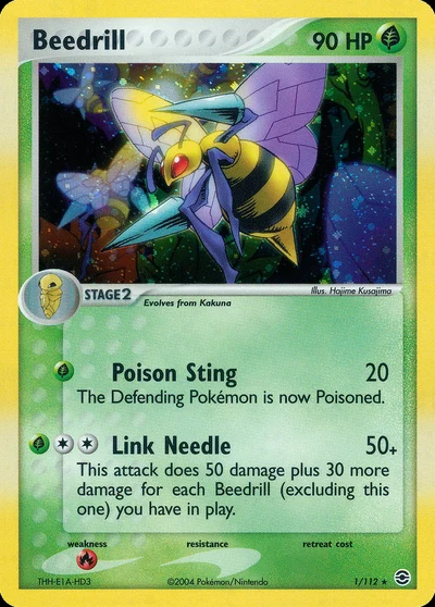 Beedrill – FireRed & LeafGreen nr 001/112 (Standard)