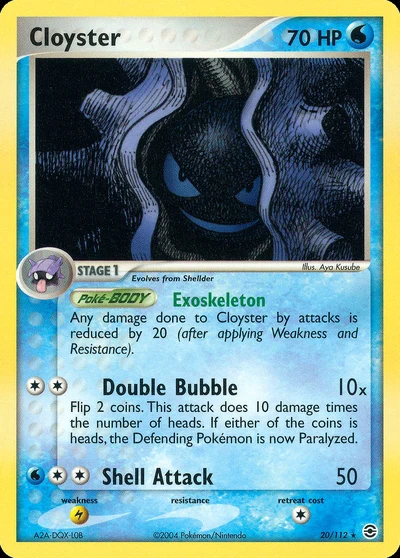 Cloyster – FireRed & LeafGreen nr 020/112 (Standard)