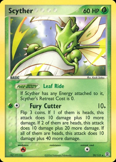 Scyther – FireRed & LeafGreen nr 029/112 (Standard)