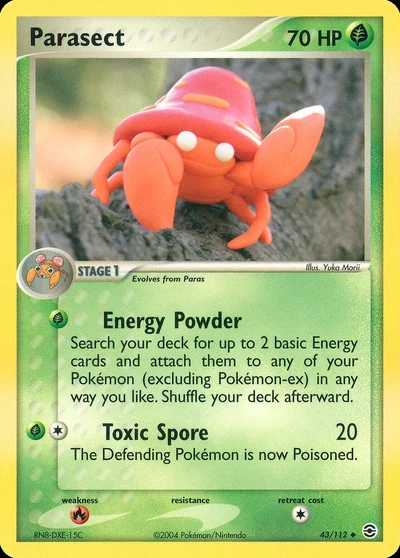 Parasect – FireRed & LeafGreen nr 043/112 (Standard)