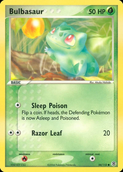 Bulbasaur – FireRed & LeafGreen nr 054/112 (Standard)